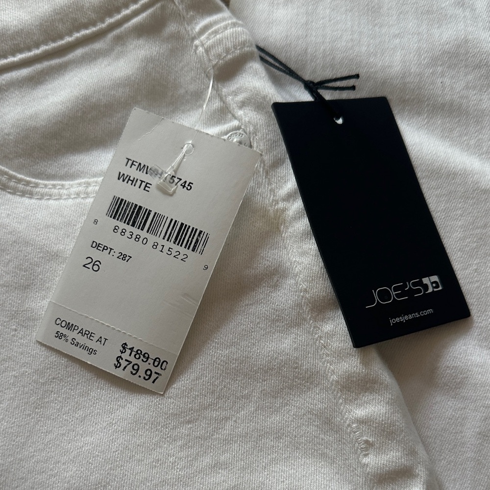 Women's White Jeans - Picture 5 of 7